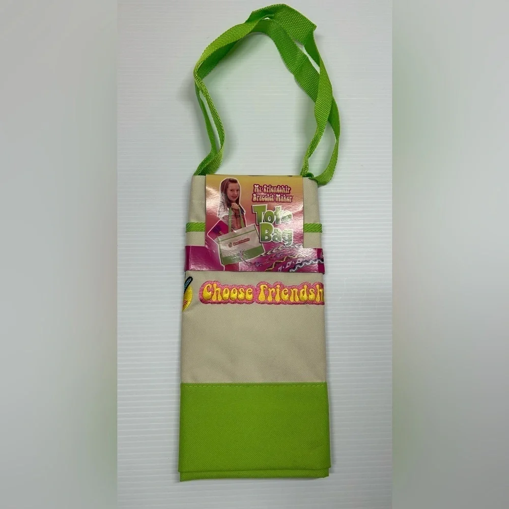 My Friendship Bracelet Maker Tote Bag Choose Friendship Retro‎ Colors New